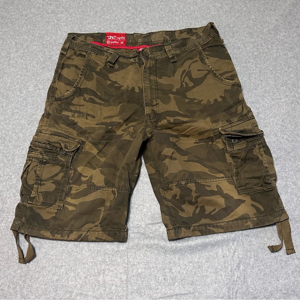 Jordan Craig Camo Cargo Shorts Brown Green Camouflage Outdoors Hiking Men’s 36